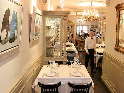 Comedor de El Manjar, en A Coruña, restaurante de José Manuel Crespo.