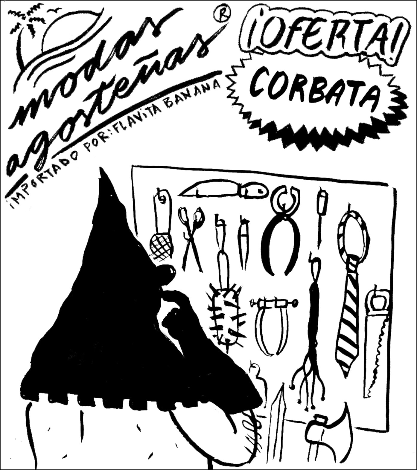 Moda agosteña de Flavita Banana: la corbata