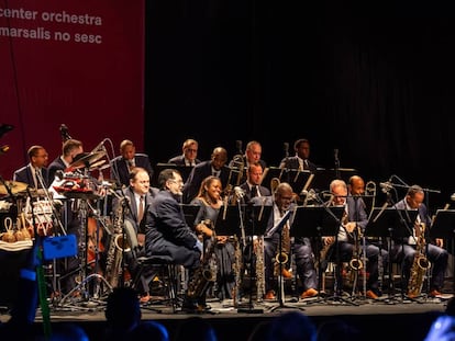 Apresentação da orquestra no Campo Limpo, em São Paulo.