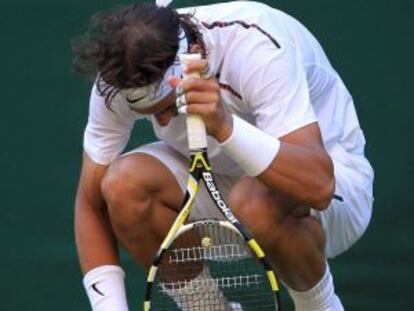 Nadal durante su último partido antes de retirarse lesionado
