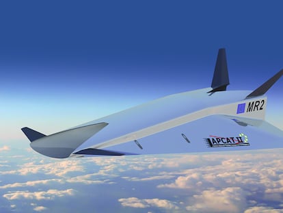 Artistic impression of the hypersonic aircraft being designed by the STRATOFLY project.