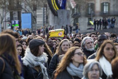 La manifestació de Barcelona.