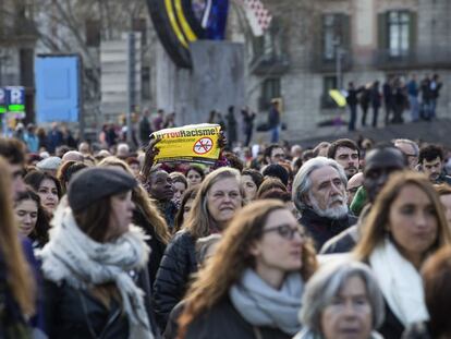 La manifestaci&oacute; de Barcelona.