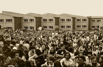 Primera edición del Festival Celta de Ortigueira en 1978 en una imagen cedida por la organización.