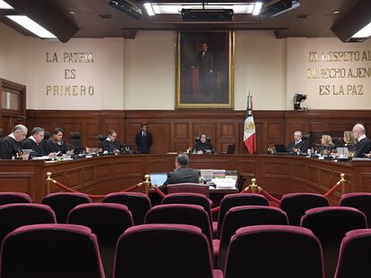 El Pleno de la Suprema Corte de Justicia de la Nación, en Ciudad de México, el 2 de octubre de 2023.