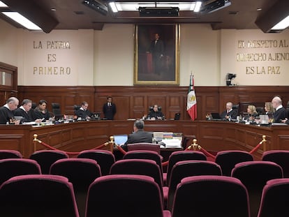 El Pleno de la Suprema Corte de Justicia de la Nación, en Ciudad de México, el 2 de octubre de 2023.