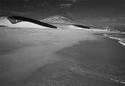 Playa de Sotavento, en la península de Jandía de la isla canaria de Fuerteventura.