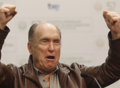 El actor Robert Duvall, ayer en San Sebastián.