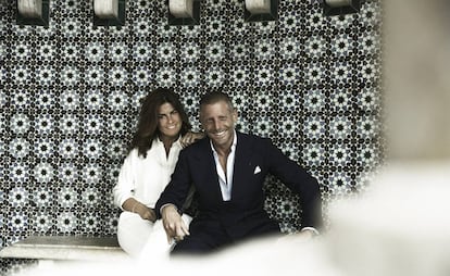 Lapo Elkann y Joana Lemos, retratados en Sintra (Portugal).