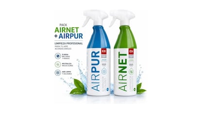 The air conditioning cleaner that works in two steps.