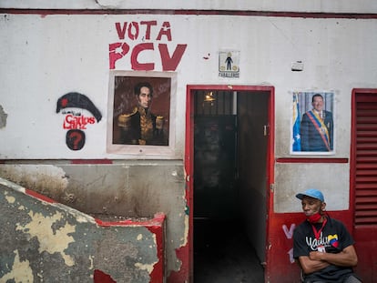 Grafiti del Partido Comunista de Venezuela (PCV), en Caracas.