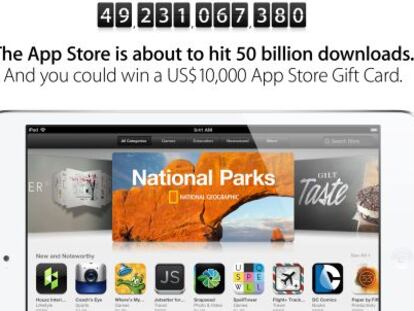 Apple se prepara para los 50.000 millones de descargas