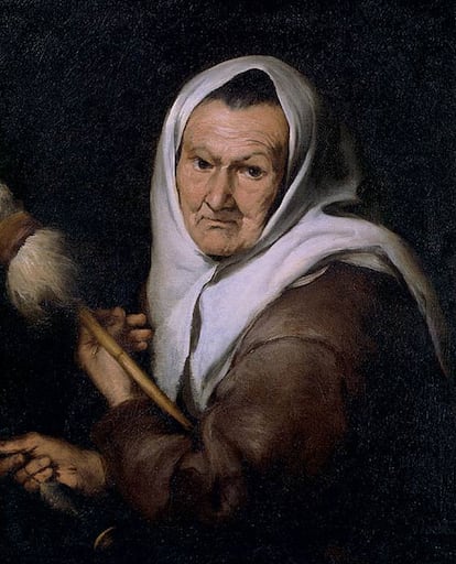 <i>Vieja hilandera</i> ha recuperado la autoría de Murillo. La tela, que figuró como pintura de un autor desconocido, fue hallada en la colección de The National Trust (Gran Bretaña) y se expuso en Bilbao en 2009.