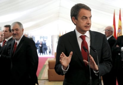 José Luis Rodríguez Zapatero hoy en el Congreso.