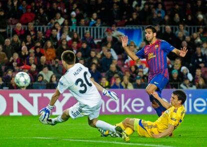 Montoya marca frente al BATE.