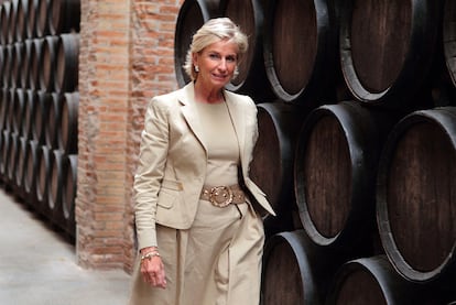 La presidenta de Codorníu, en sus bodegas de Sant Sadurní d&#39;Anoia, el pasado martes.