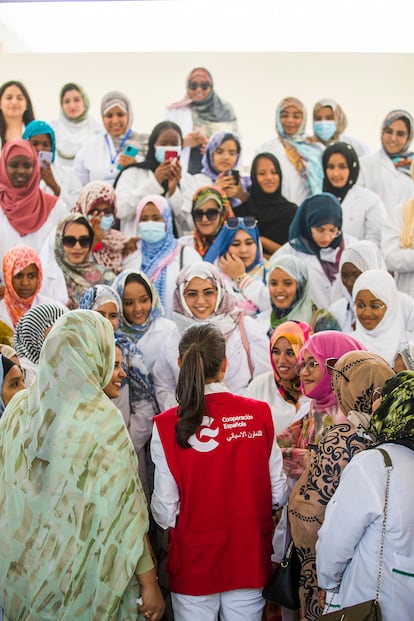 El viaje a Mauritania conectaba con los intereses de la Reina, como la salud, la educación y la igualdad de género. En la imagen, la Reina, el 1 de junio.