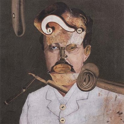 'Una víctima de la sociedad. Recuerda al tío August, el inventor infeliz' (1919), de Georg Grosz.