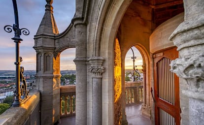 Vistas desde lo alto de la torre Cabot, en el centro de Bristol.