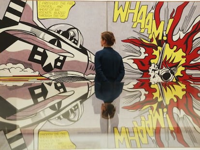 &#039;Whaam!&#039;, pieza de Roy Lichtenstein de 1963, expuesta en la Tate Modern londinense.