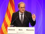 El presidente de la Generalitat, Quim Torra, en rueda de prensa.

GENERALITAT
18/06/2020 