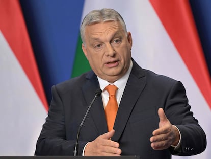 El primer ministro de Hungría, Viktor Orbán, el pasado domingo tras su victoria electoral.