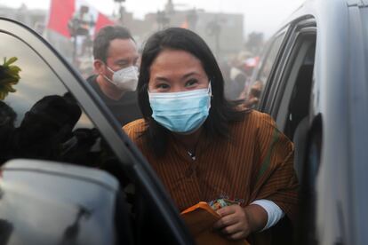 La candidata conservadora Keiko Fujimori, el 20 de mayo en Lima.