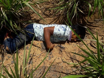 O corpo do cacique Firmino Prexede Guajajara, assassinado no sábado, 7 de dezembro de 2019, no Maranhão.