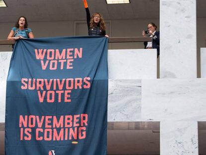 Protesto contra o nomeado de Trump à Suprema Corte, Brett Kavanaugh