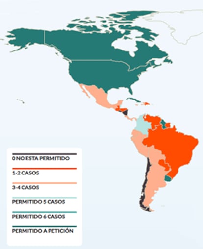 Mapa del aborto en el mundo