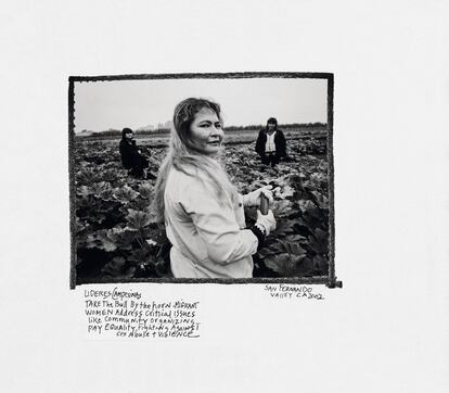 “Coge el toro por los cuernos”. Retrato de líderes campesinas en el valle de San Fernando, California, en 2002. Las mujeres inmigrantes, señala la autora, se enfrentan a cuestiones como la lucha contra los abusos sexuales y la violencia.