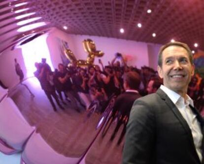 Jeff Koons, en la presentación a la prensa de la exposición.