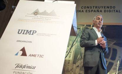 Antonio Coimbra, en su intervención en la UIMP.