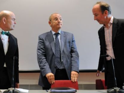Fernando Villalonga (izquierda) como presidente de Madrid Destino, y su &#039;n&uacute;mero dos&#039;, Timothy Chapman. 