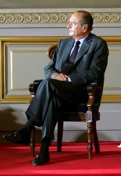 El presidente francés, Jacques Chirac, en  enero pasado.