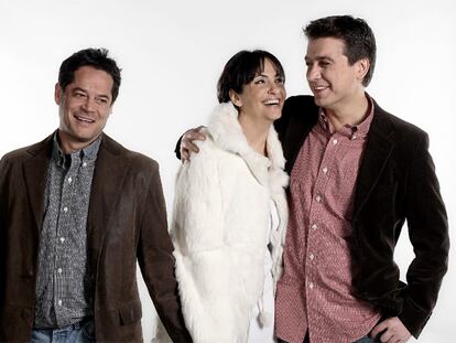 Jorge Sanz, Mélani Olivares y Javier Veiga protagonizan <i>Amigos hasta la muerte.</i>