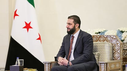 El presidente de Siria, Ahmed al Shara, en Damasco el pasado 9 de julio.