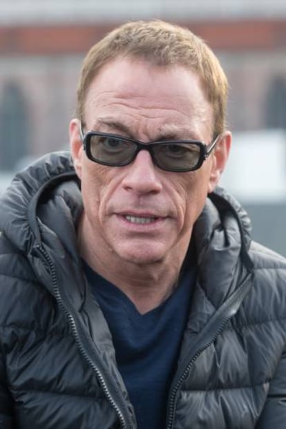 Jean-Claude Van Damme en una imagen tomada en diciembre de 2017 durante el rodaje de una serie para Amazon, 'Jean-Claude Van Johnson'.