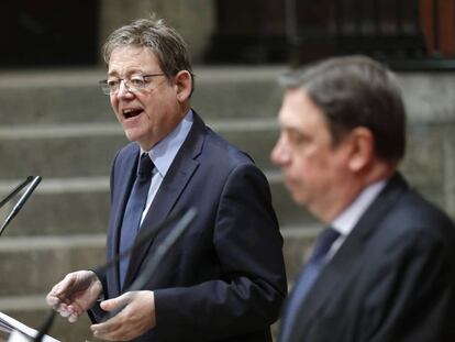 El presidente de la Generalitat, Ximo Puig, en el Palau.