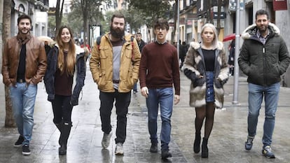 Eduardo Fierro, Cristina Mateo, Elías Rodríguez, Andrés Huerta, Teresa López, y Raúl Tejada