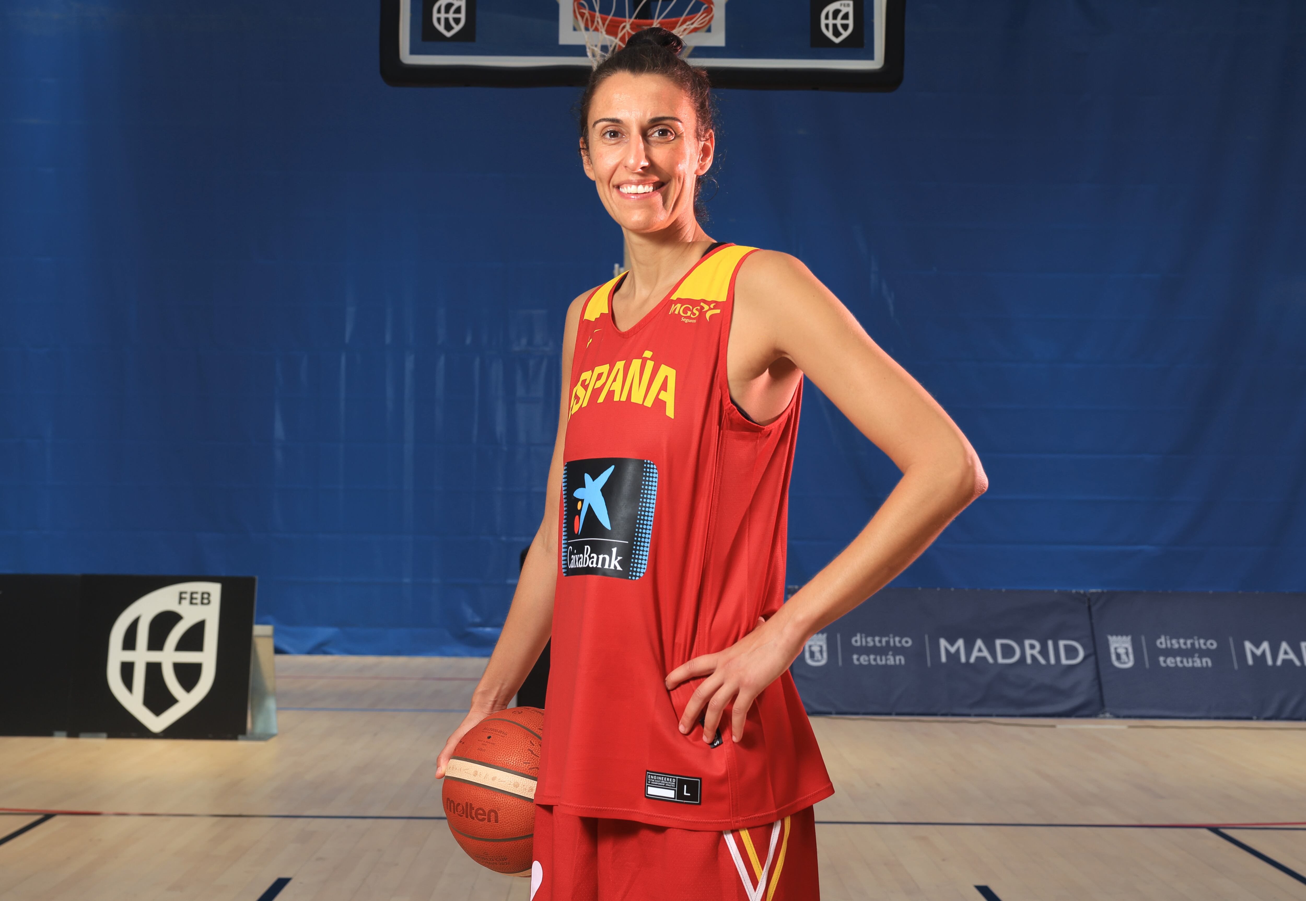 Alba Torrens, en el Complejo Deportivo Triángulo de Oro en Madrid.