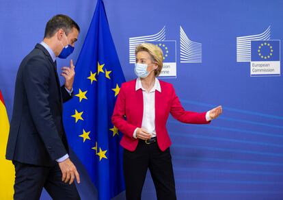 El presidente Pedro Sánchez y la presidenta de la CE, Ursula Von Der Leyen, el pasado septiembre.