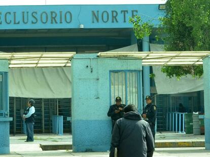 La fachada del Reclusorio Norte, en Ciudad de México. 