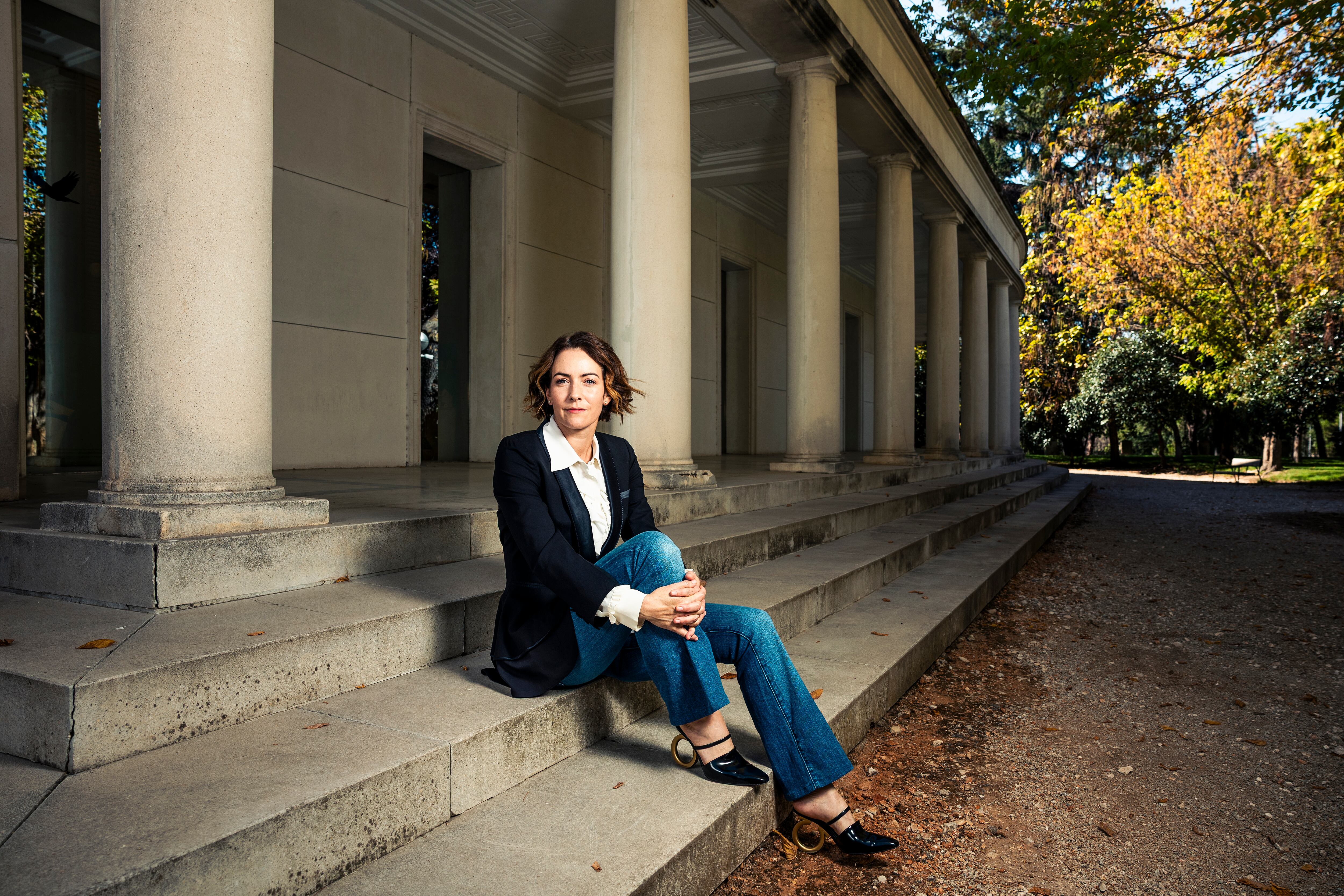 Alondra de la Parra, directora de orquesta mexicana, en la sede de la Orquesta de la Comunidad de Madrid, en Hortaleza, Madrid.
