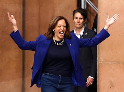 Kamala Harris, este jueves en Las Vegas (Nevada).