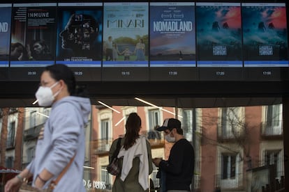 El Cine Yelmo Luxury Palafox, en la calle Luchana de Madrid, el 26 de marzo de 2021.