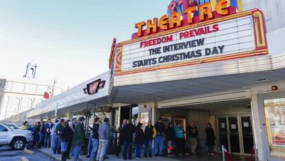 Estrena de 'The interview' en un cinema d'Atlanta (EUA).