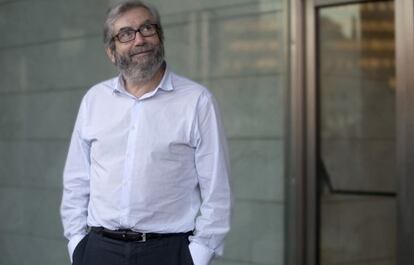 Antonio Mu&ntilde;oz Molina, en Barcelona poco antes de recibir el premio Liber.