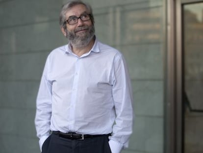 Antonio Mu&ntilde;oz Molina, en Barcelona poco antes de recibir el premio Liber.