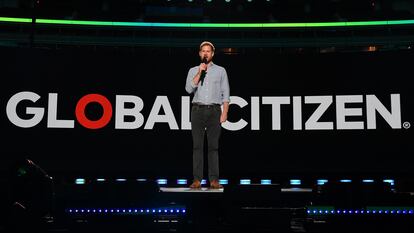 El príncipe Enrique, durante el evento organizado por Global Citizen y grabado en Los Ángeles este domingo.